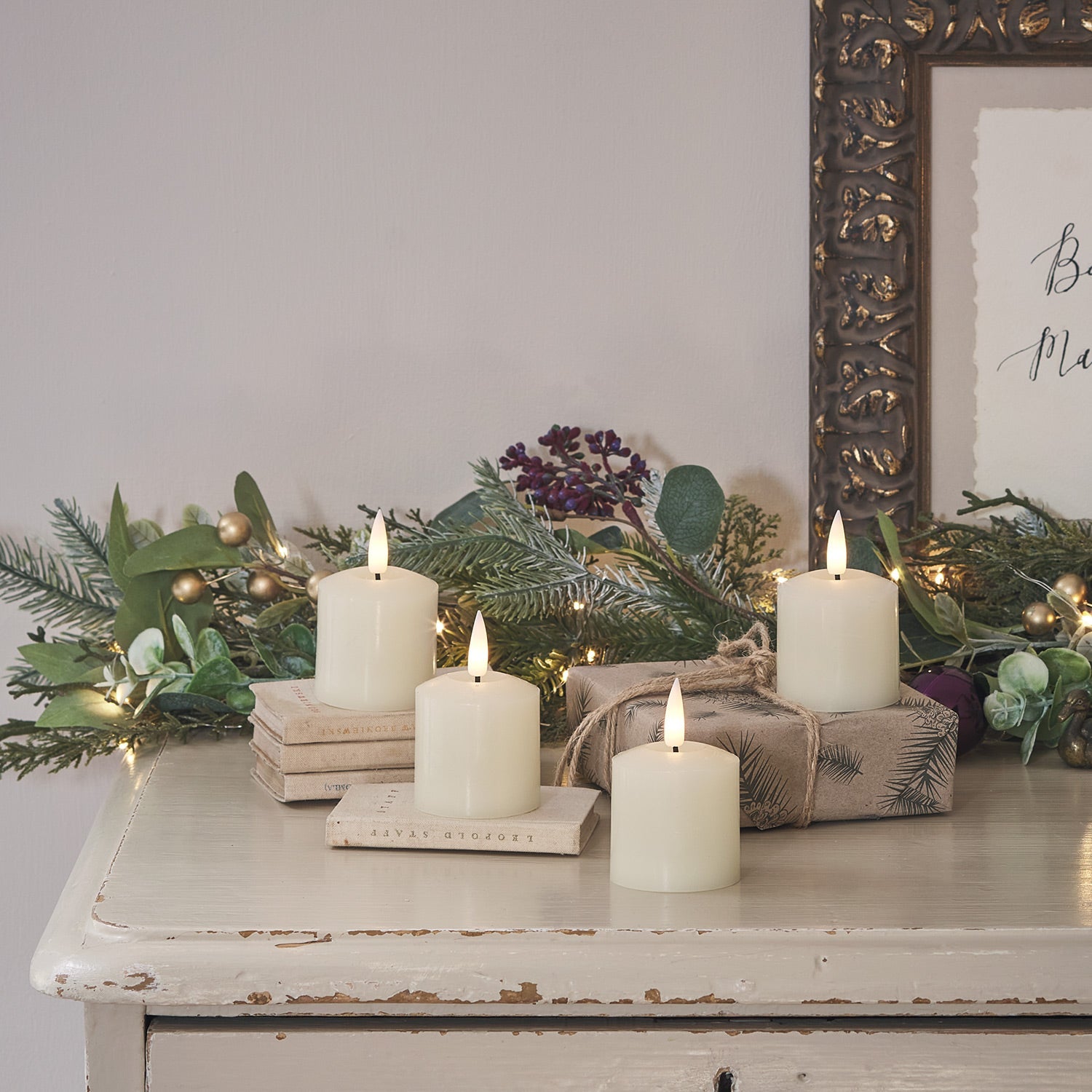 Lot de 4 Bougies Votives TruGlow® à LED