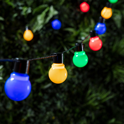 Guirlande Guinguette Fiesta 30 Globes Multicolores LED